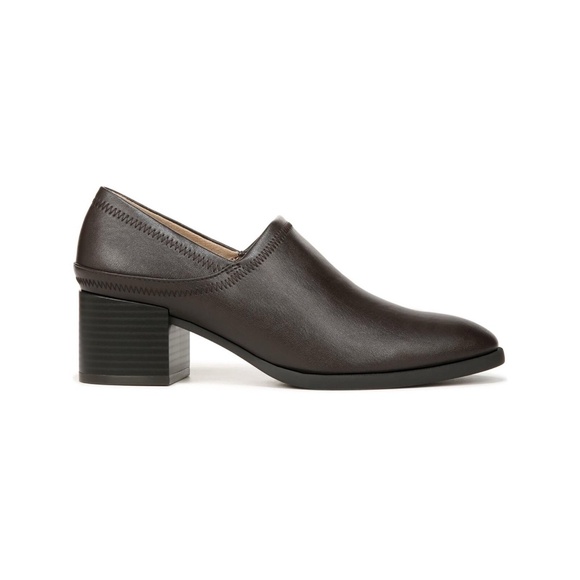 New LifeStride Womens Dina Slip On Block Heel Boot Shooties Brown Size 6 Wide - Picture 3 of 6